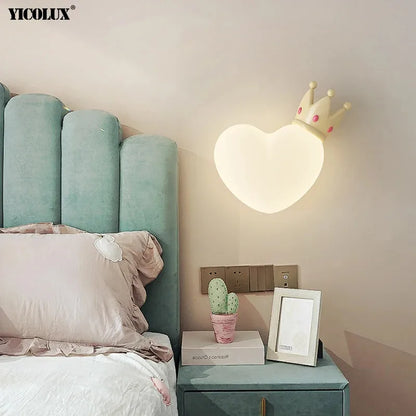 Modern Bedroom Wall Lamp Children's Room Night Lamp Cartoon Cute Boy Girl Room Corridor Wall Lamp Home Decoration Indoor Light