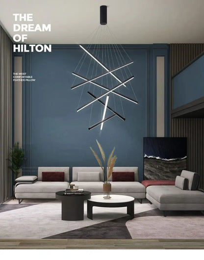 Modern LED Chandeliers Luster Lights For Stair Hall Bedroom Room Duplex Building Indoor Lighting Fixture Ceiling Chandelier