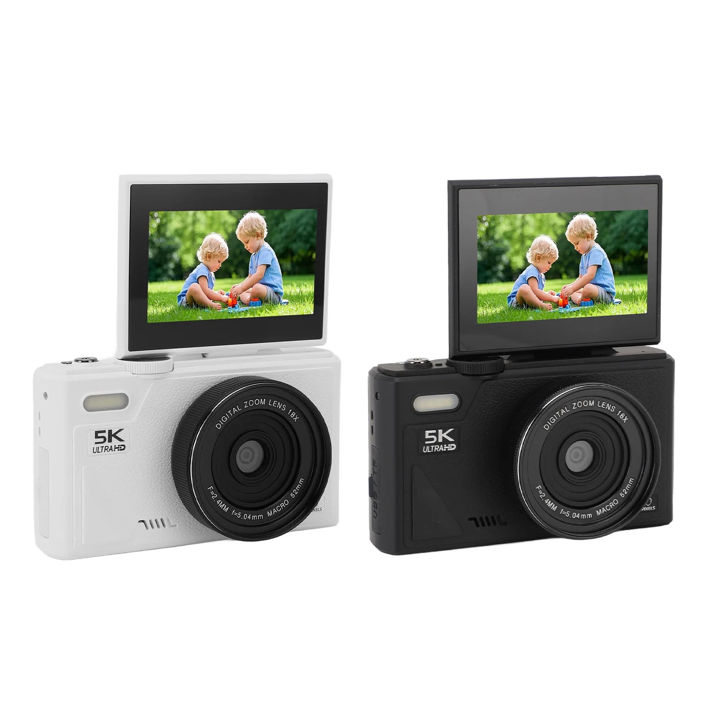 Digital Camera Image Stabilization 3 Inch Screen 18X Digital Zoom Mirrorless Camera Autofocus with USB Cable for Photography