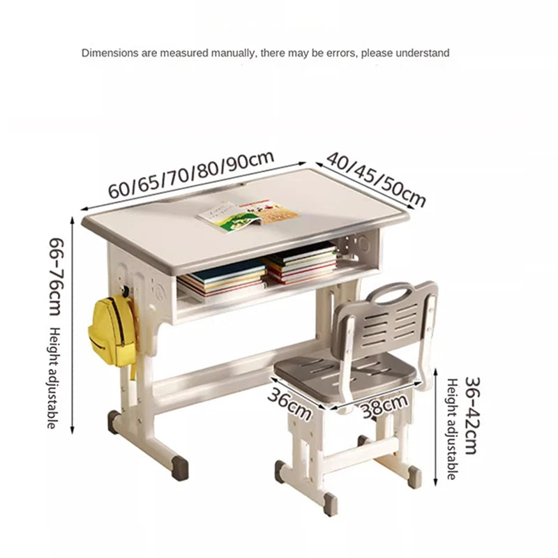 Children's Study Table Home Small Student Writing Desk, School Cтол, Simple Adjustable Мебель Set, Enlarged Tabletop Mobiliário