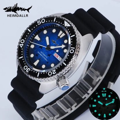 Heimdallr Watches For Men 20Bar Waterproof Luminous Sapphire Crystal NH36A Automatic Movement Vintage Men's Diving Wristwatch