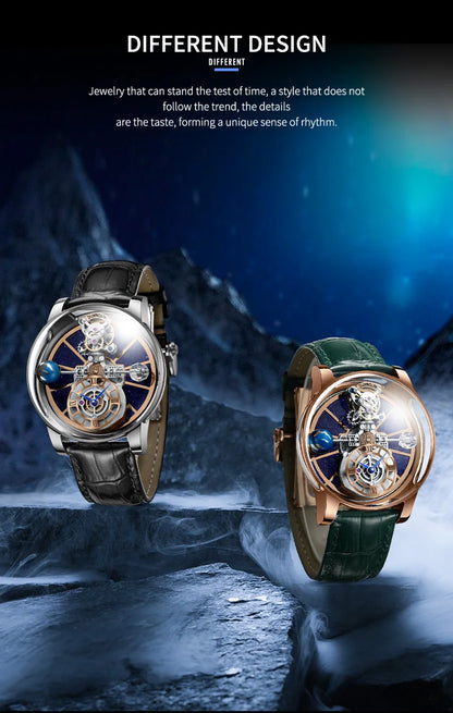 Jacob&Co PINDU Design Mens Watches Diamond TourbillionTop Brand Luxury Astronomia Quartz Watch Men Astronomia Solar Montre Homme