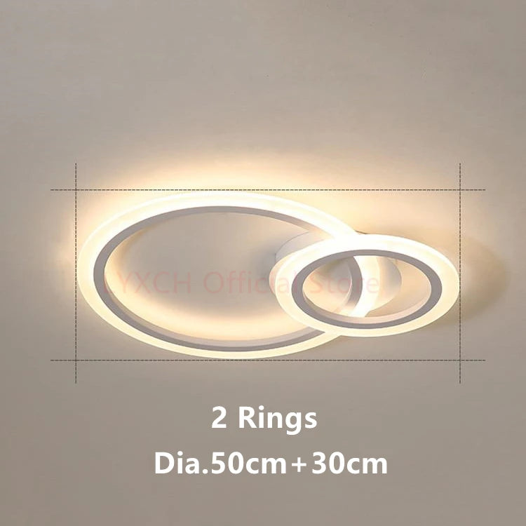 Nordic LED Ceiling lights Modern Indoor lighting Living room Bedroom Home decor fixtures Hallway White Minimalist Ceiling lamps