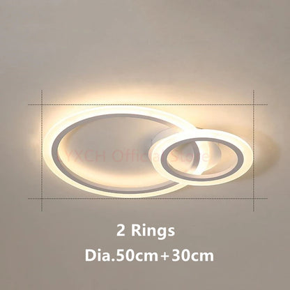 Nordic LED Ceiling lights Modern Indoor lighting Living room Bedroom Home decor fixtures Hallway White Minimalist Ceiling lamps
