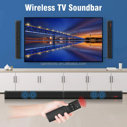 Samtronic 2 In 1 Separable Soundbar For TV Sound Bar, 50W Wired & Wireless Soundbar, ARC/Optical/AUX Connection