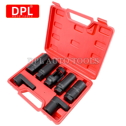 7pcs Oxygen Sensor Socket Automotive Shop Hand Tool Set