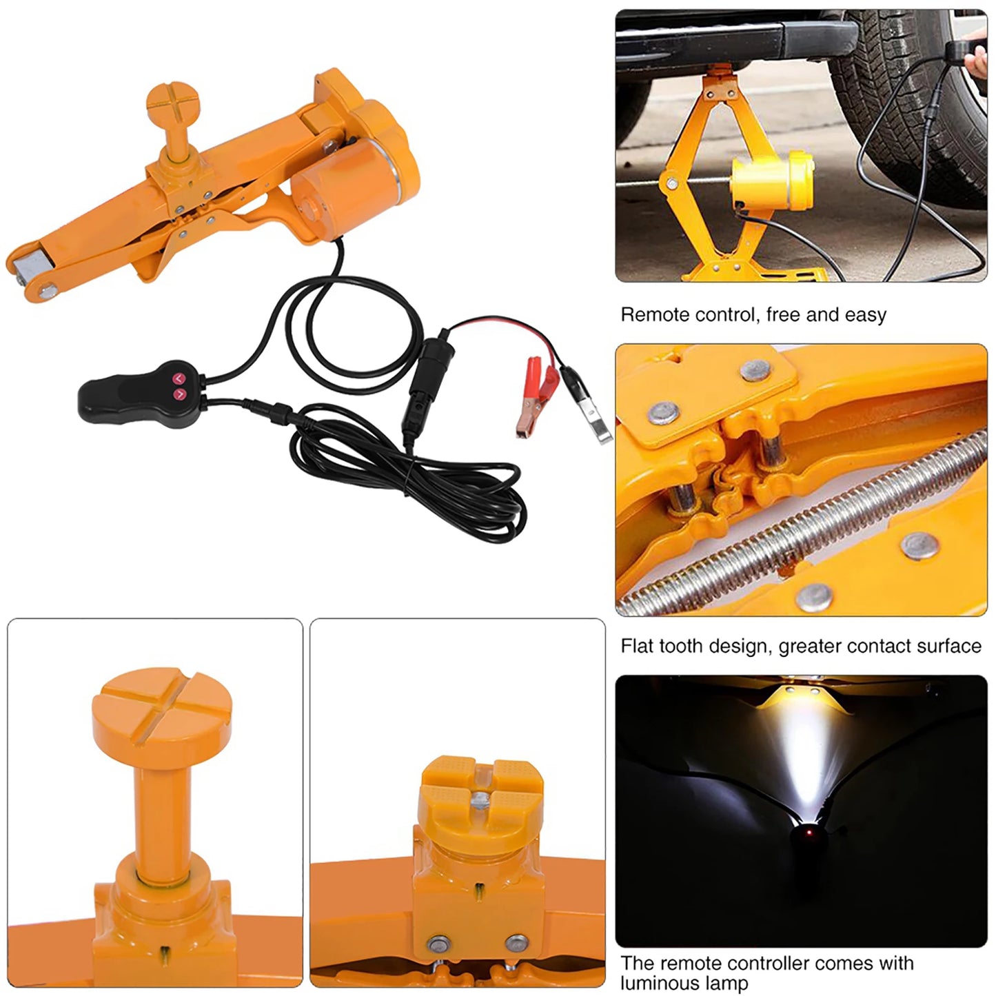 3Ton 12V DC Automotive Car Electric Lifting Jack SUV Van Garage and Emergency Equipment Tools