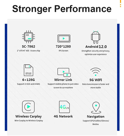 DSP Carplay For Jeep Wrangler 3 JK Android Head Unit Screen 2 Din Autoradio BT GPS Navigation Multimedia Player Car Radio Stereo