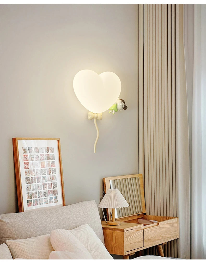 Modern Bedroom Wall Lamp Children's Room Night Lamp Cartoon Cute Boy Girl Room Corridor Wall Lamp Home Decoration Indoor Light