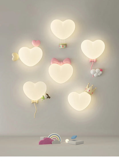 Modern Bedroom Wall Lamp Children's Room Night Lamp Cartoon Cute Boy Girl Room Corridor Wall Lamp Home Decoration Indoor Light