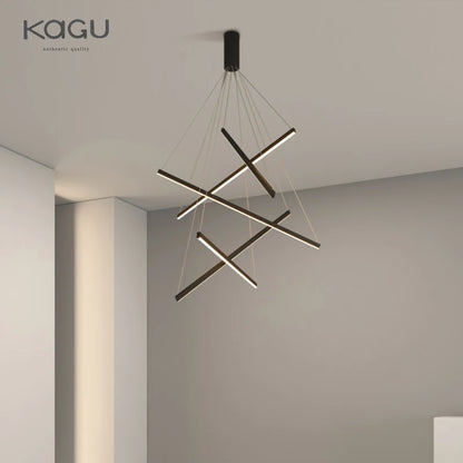 Modern LED Chandeliers Luster Lights For Stair Hall Bedroom Room Duplex Building Indoor Lighting Fixture Ceiling Chandelier