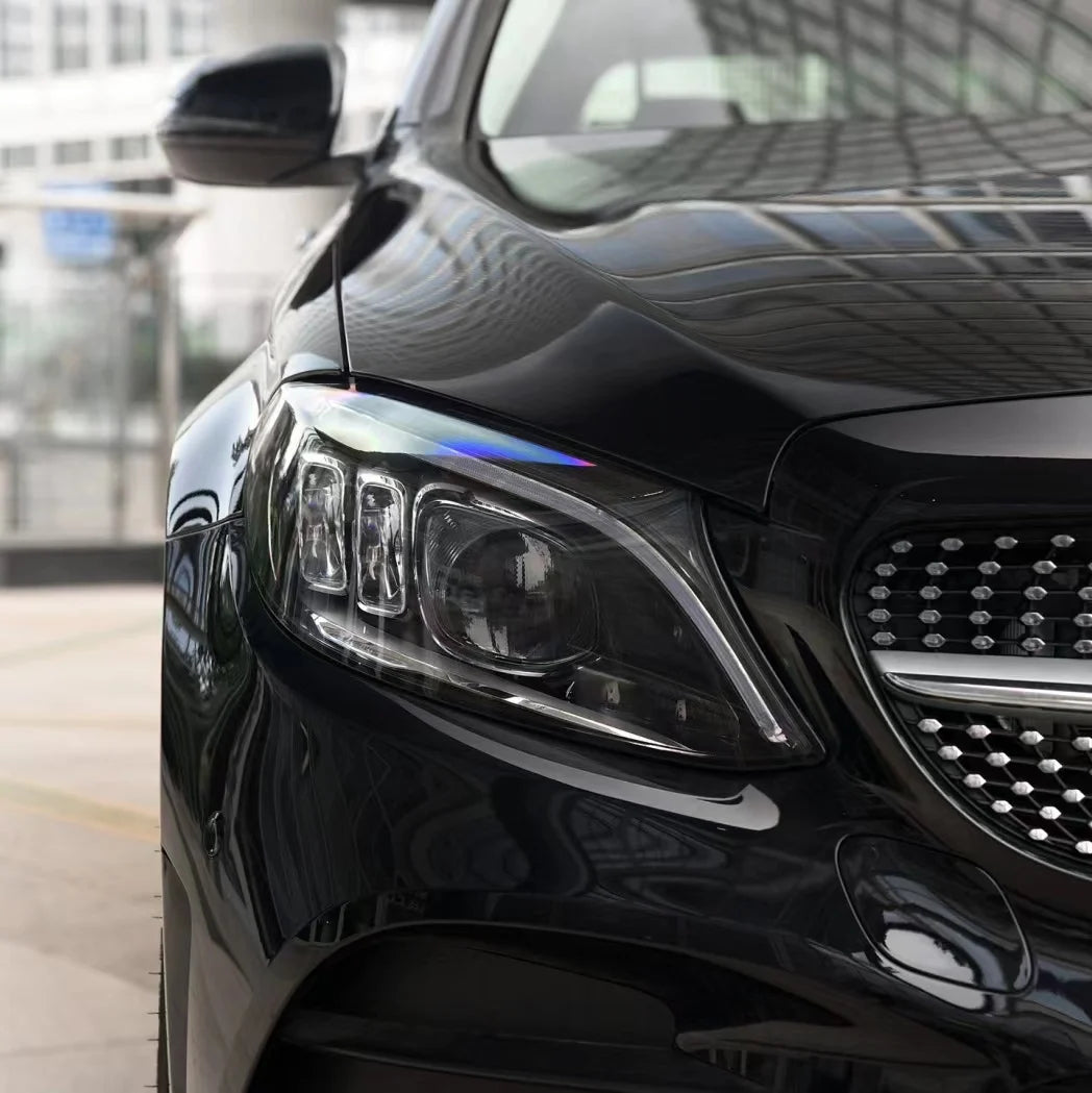 Icedriver for Mercedes Benz C class DRL RGB multicolor LED boards w205 s205 a205 AMG c63 2014-2019 RGBW daytime running lights