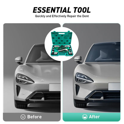 9 Pcs Auto Body Panel Fender Hammer Dolly Set Dent Repair Tools Car Sheet Metal Shaping Movable Car Body Corrector Kit