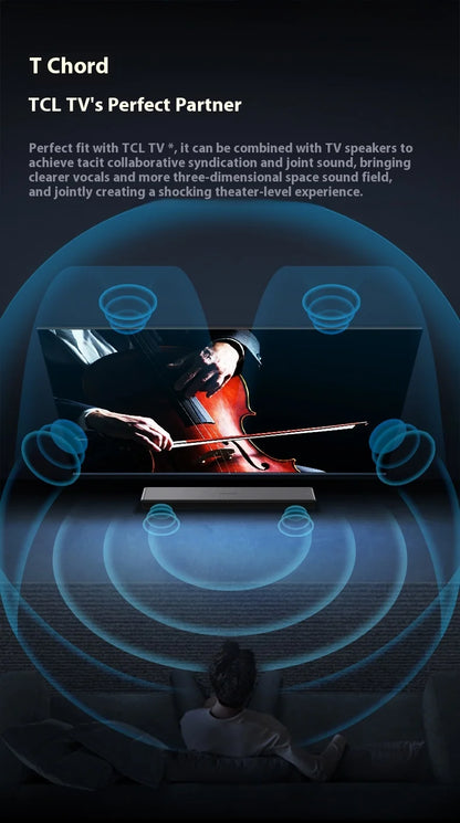 Sales TCL Soundbar S55h  With Dolby Atmos And Dts Virtual:X 220w High-Power Independent Subwoofer Home speaker Bluetooth 220W