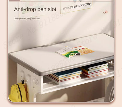 Children's Study Table Home Small Student Writing Desk, School Cтол, Simple Adjustable Мебель Set, Enlarged Tabletop Mobiliário