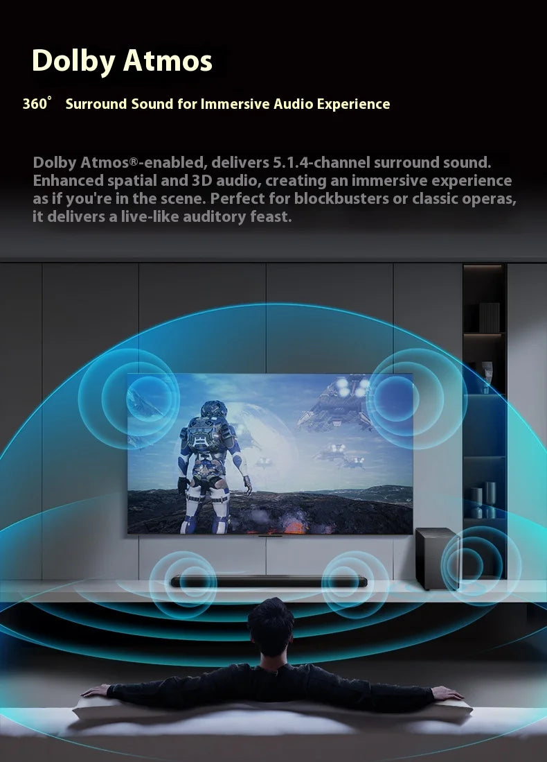 Sales TCL Soundbar S55h  With Dolby Atmos And Dts Virtual:X 220w High-Power Independent Subwoofer Home speaker Bluetooth 220W