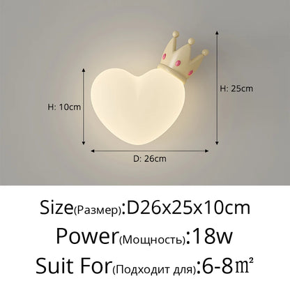 Modern Bedroom Wall Lamp Children's Room Night Lamp Cartoon Cute Boy Girl Room Corridor Wall Lamp Home Decoration Indoor Light