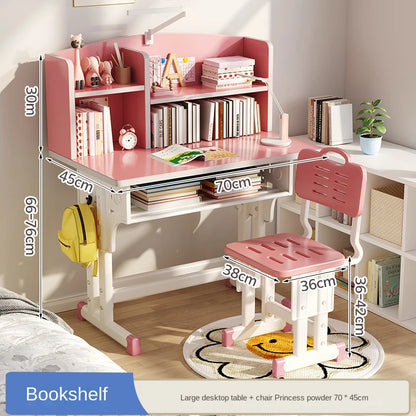 Children's Study Table Home Small Student Writing Desk, School Cтол, Simple Adjustable Мебель Set, Enlarged Tabletop Mobiliário