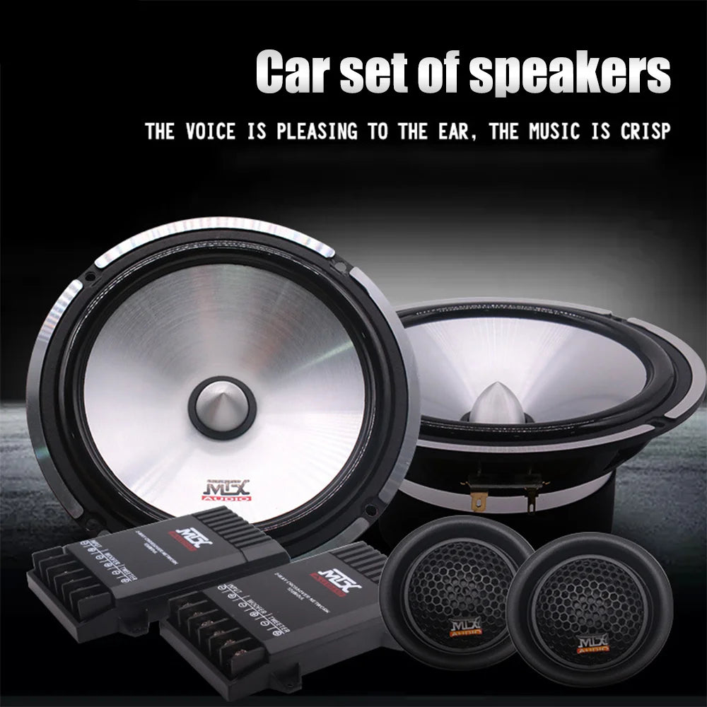 Car Speaker Set High Quality Car Audio Two-Way Speaker Full Range Speaker Car Front Door Speaker Modification Bass Speaker Kit