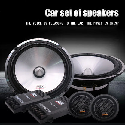 Car Speaker Set High Quality Car Audio Two-Way Speaker Full Range Speaker Car Front Door Speaker Modification Bass Speaker Kit