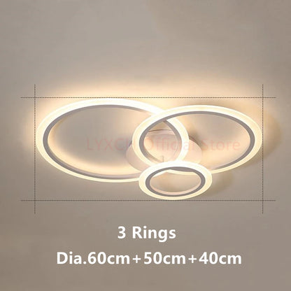 Nordic LED Ceiling lights Modern Indoor lighting Living room Bedroom Home decor fixtures Hallway White Minimalist Ceiling lamps