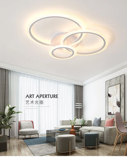 Nordic LED Ceiling lights Modern Indoor lighting Living room Bedroom Home decor fixtures Hallway White Minimalist Ceiling lamps