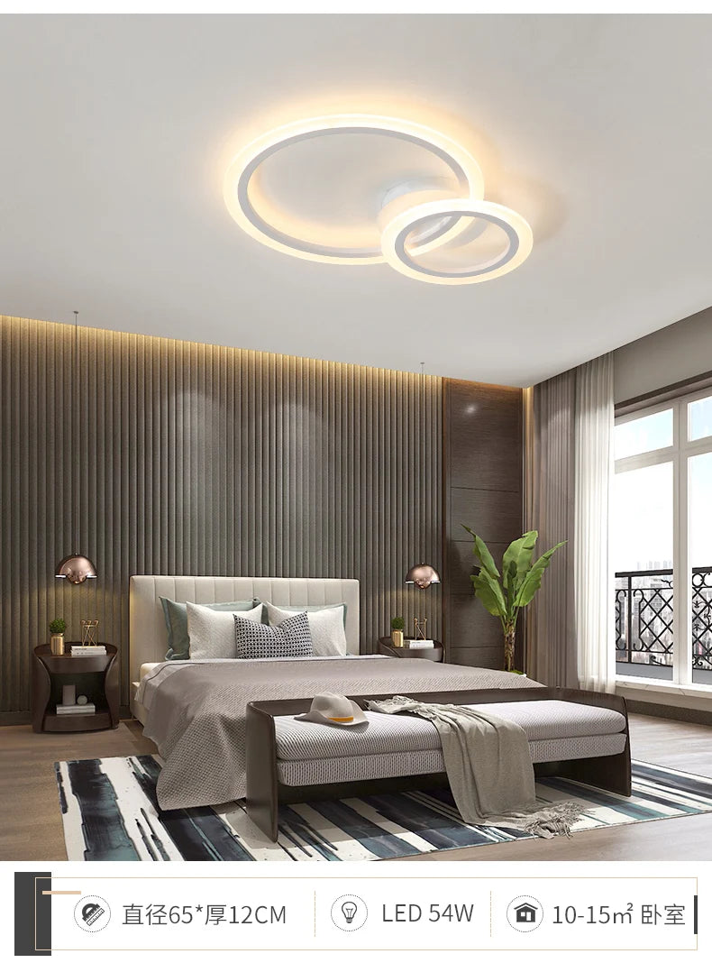 Nordic LED Ceiling lights Modern Indoor lighting Living room Bedroom Home decor fixtures Hallway White Minimalist Ceiling lamps