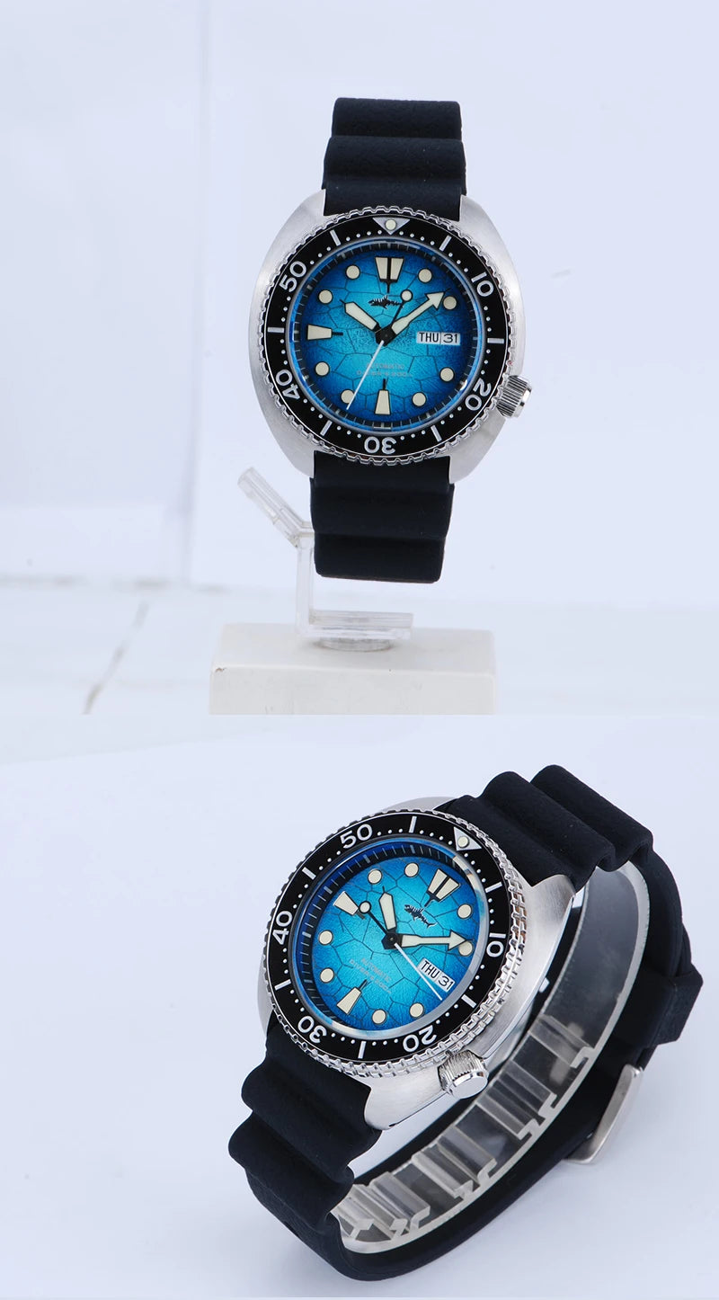 Heimdallr Watches For Men 20Bar Waterproof Luminous Sapphire Crystal NH36A Automatic Movement Vintage Men's Diving Wristwatch