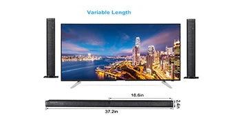 Samtronic 2 In 1 Separable Soundbar For TV Sound Bar, 50W Wired & Wireless Soundbar, ARC/Optical/AUX Connection