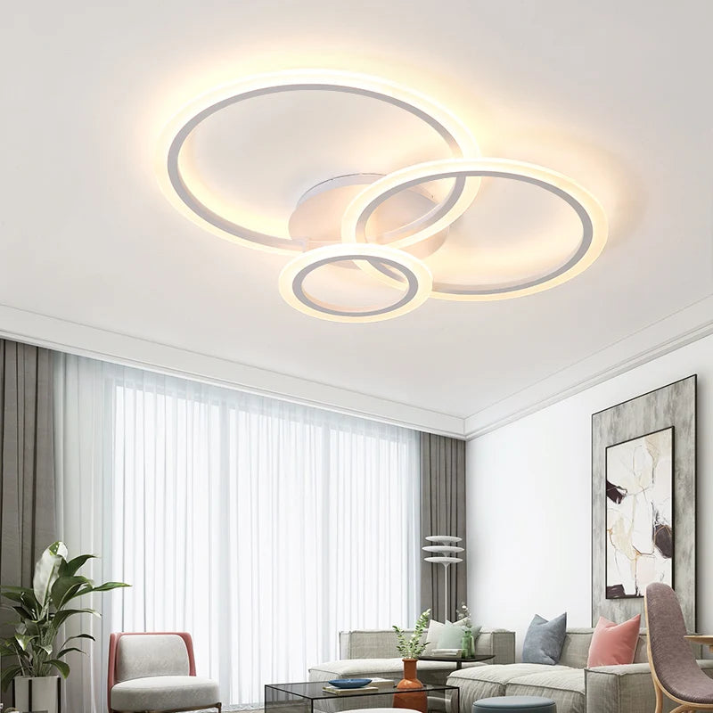 Nordic LED Ceiling lights Modern Indoor lighting Living room Bedroom Home decor fixtures Hallway White Minimalist Ceiling lamps