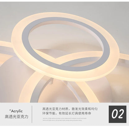 Nordic LED Ceiling lights Modern Indoor lighting Living room Bedroom Home decor fixtures Hallway White Minimalist Ceiling lamps