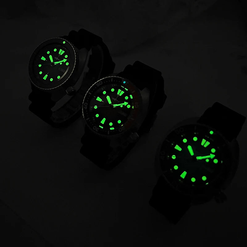 Heimdallr Watches For Men 20Bar Waterproof Luminous Sapphire Crystal NH36A Automatic Movement Vintage Men's Diving Wristwatch