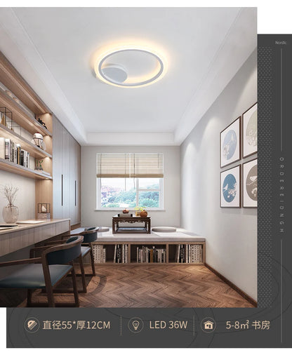 Nordic LED Ceiling lights Modern Indoor lighting Living room Bedroom Home decor fixtures Hallway White Minimalist Ceiling lamps