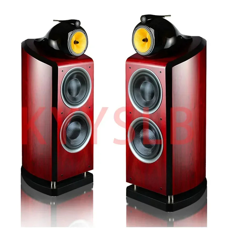 300W 10-inch High Power Three-way 4-unit High-end Passive Speaker Home Theater Floor Speaker Large  Bass Speaker High Fidelity