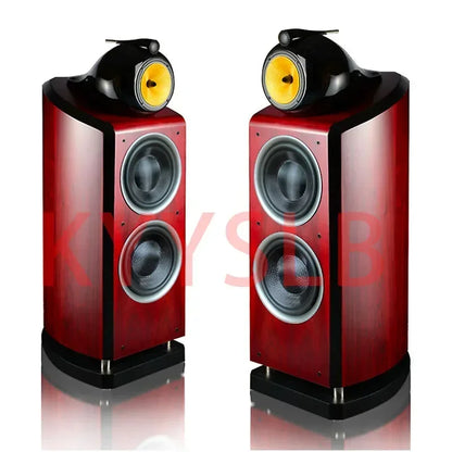 300W 10-inch High Power Three-way 4-unit High-end Passive Speaker Home Theater Floor Speaker Large  Bass Speaker High Fidelity