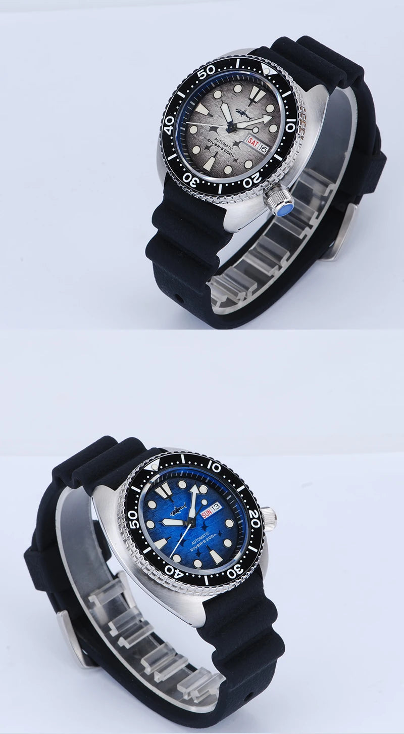 Heimdallr Watches For Men 20Bar Waterproof Luminous Sapphire Crystal NH36A Automatic Movement Vintage Men's Diving Wristwatch