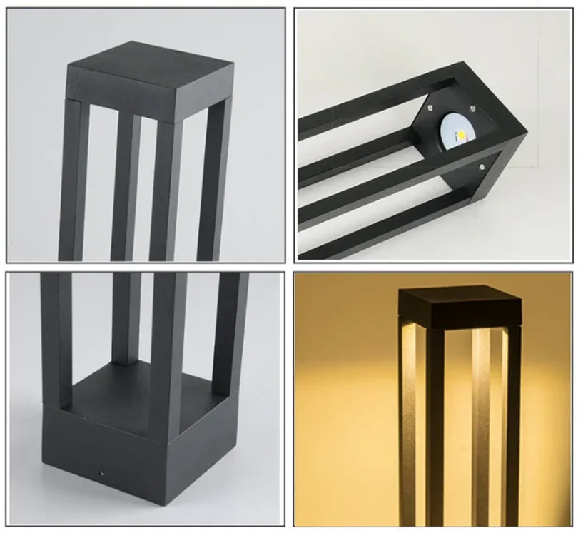 Outdoor LED Garden Light 15W COB LED Lawn Lamps AC85-265V DC12V Waterproof IP65 Landscape Park Yard Road Floor Pillar Night Lamp