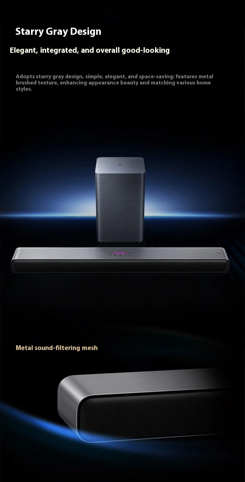 Sales TCL Soundbar S55h  With Dolby Atmos And Dts Virtual:X 220w High-Power Independent Subwoofer Home speaker Bluetooth 220W