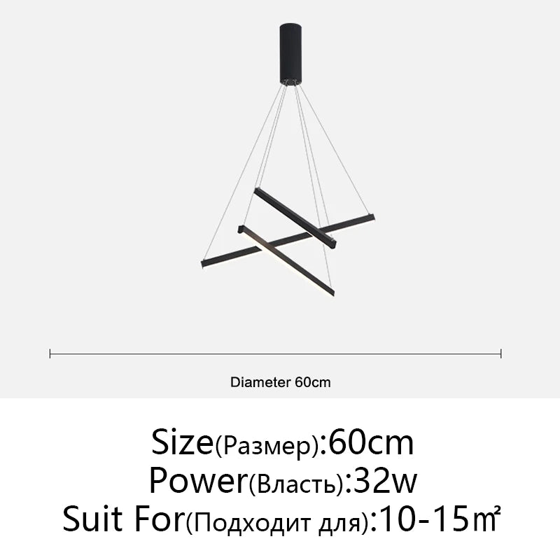 Modern LED Chandeliers Luster Lights For Stair Hall Bedroom Room Duplex Building Indoor Lighting Fixture Ceiling Chandelier