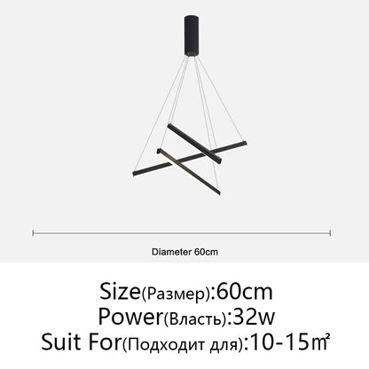 Modern LED Chandeliers Luster Lights For Stair Hall Bedroom Room Duplex Building Indoor Lighting Fixture Ceiling Chandelier