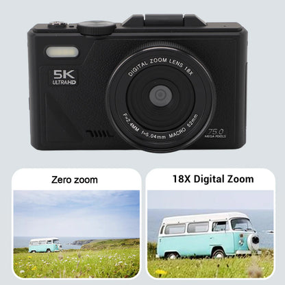 Digital Camera Image Stabilization 3 Inch Screen 18X Digital Zoom Mirrorless Camera Autofocus with USB Cable for Photography