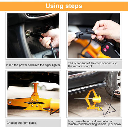 3Ton 12V DC Automotive Car Electric Lifting Jack SUV Van Garage and Emergency Equipment Tools