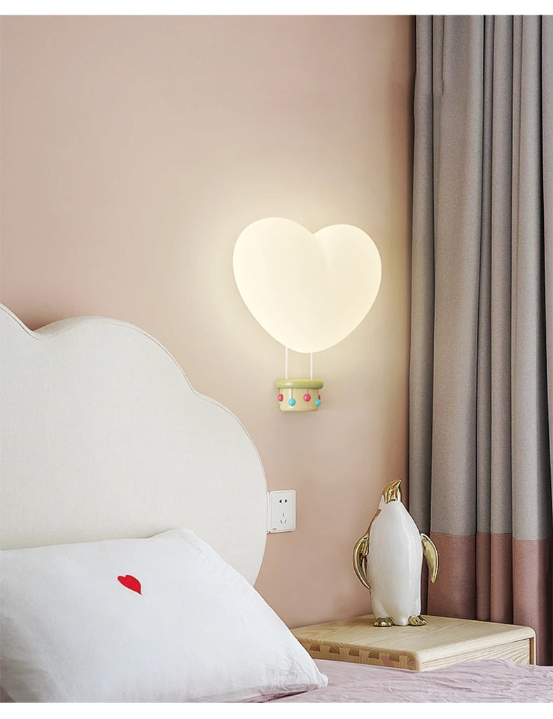 Modern Bedroom Wall Lamp Children's Room Night Lamp Cartoon Cute Boy Girl Room Corridor Wall Lamp Home Decoration Indoor Light