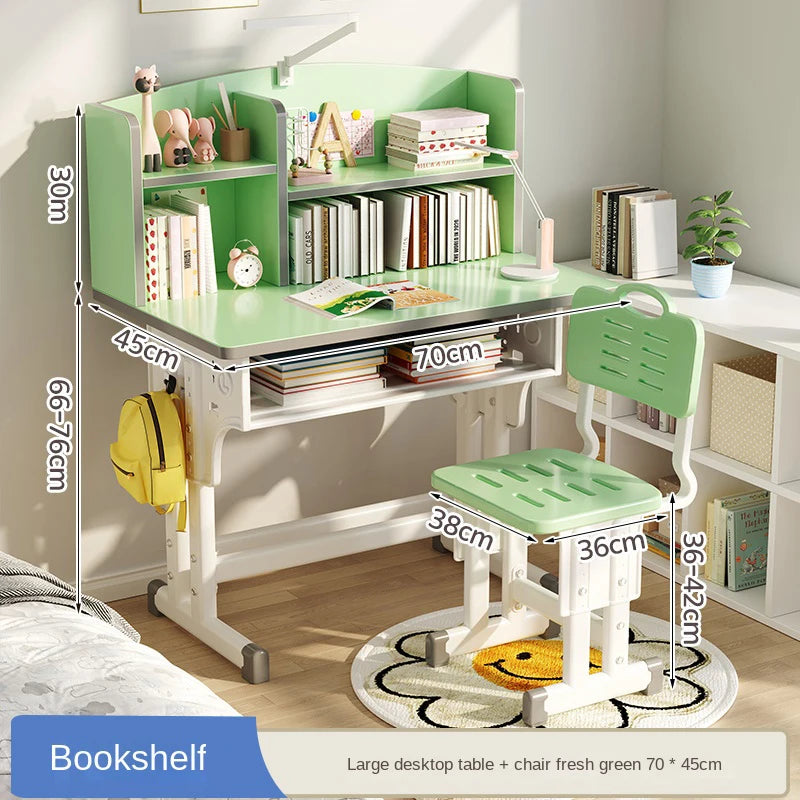 Children's Study Table Home Small Student Writing Desk, School Cтол, Simple Adjustable Мебель Set, Enlarged Tabletop Mobiliário