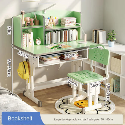 Children's Study Table Home Small Student Writing Desk, School Cтол, Simple Adjustable Мебель Set, Enlarged Tabletop Mobiliário