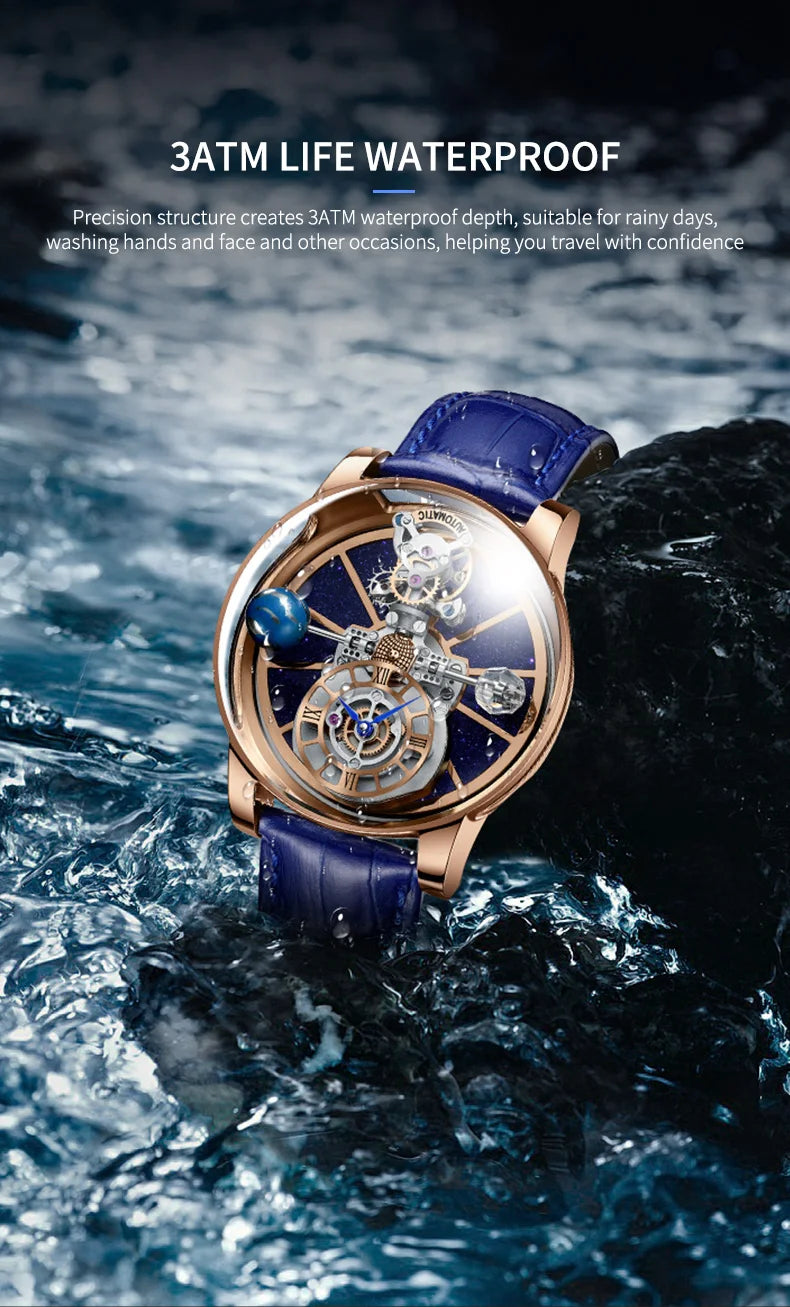 Jacob&Co PINDU Design Mens Watches Diamond TourbillionTop Brand Luxury Astronomia Quartz Watch Men Astronomia Solar Montre Homme