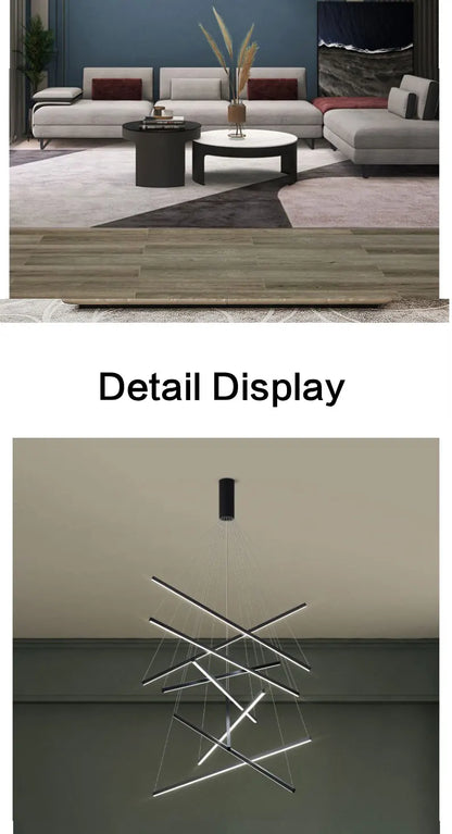 Modern LED Chandeliers Luster Lights For Stair Hall Bedroom Room Duplex Building Indoor Lighting Fixture Ceiling Chandelier