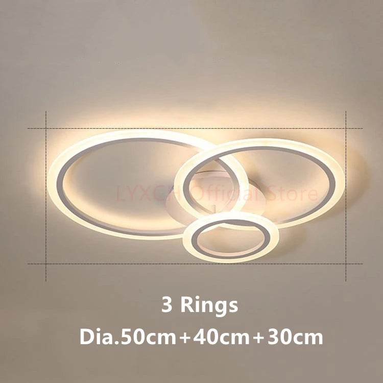 Nordic LED Ceiling lights Modern Indoor lighting Living room Bedroom Home decor fixtures Hallway White Minimalist Ceiling lamps