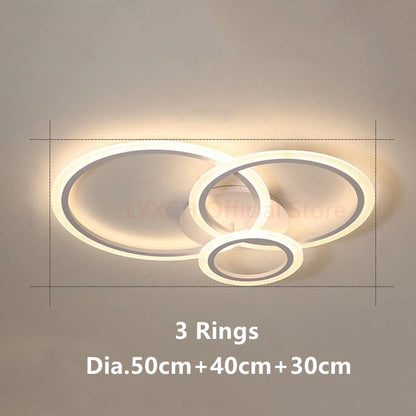 Nordic LED Ceiling lights Modern Indoor lighting Living room Bedroom Home decor fixtures Hallway White Minimalist Ceiling lamps