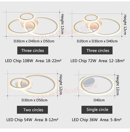 Nordic LED Ceiling lights Modern Indoor lighting Living room Bedroom Home decor fixtures Hallway White Minimalist Ceiling lamps